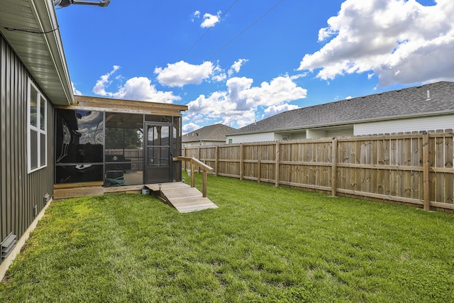 760 W Stewart St, Bolivar, MO 65613 - view of yard with a sunroom
