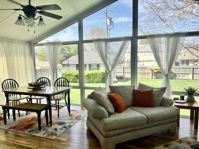 view of sunroom / solarium