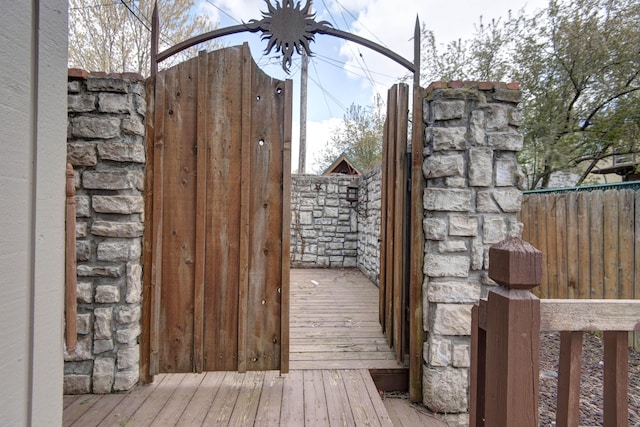 view of gate
