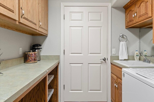 500 Navajo Trl, Kimberling City, MO 65686 - washroom featuring a sink and cabinet space