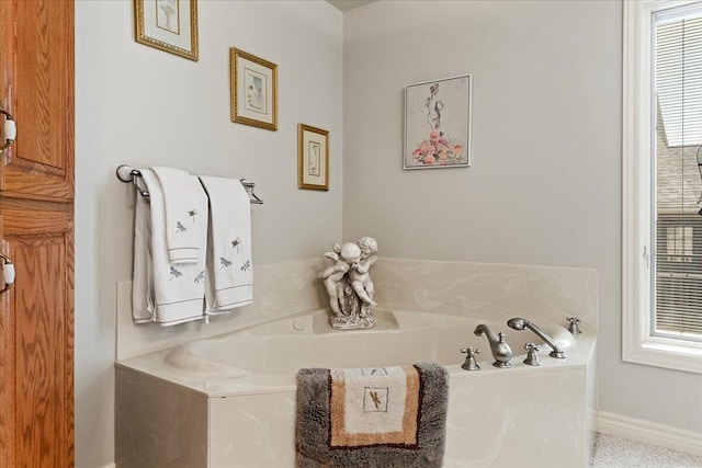 500 Navajo Trl, Kimberling City, MO 65686 - full bath featuring a bath and baseboards