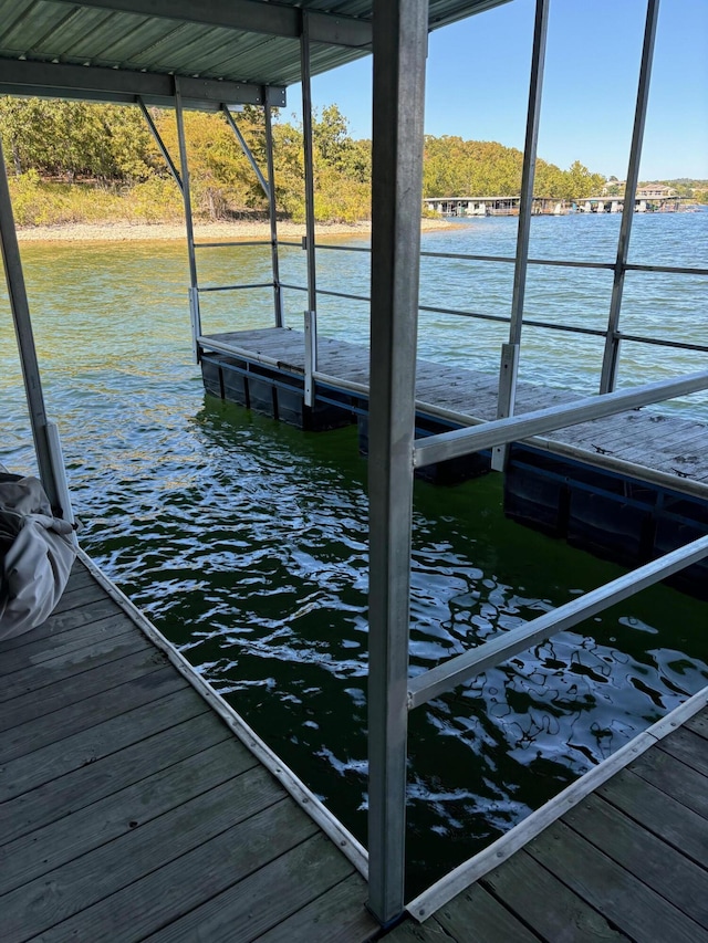 500 Navajo Trl, Kimberling City, MO 65686 - view of dock with a water view