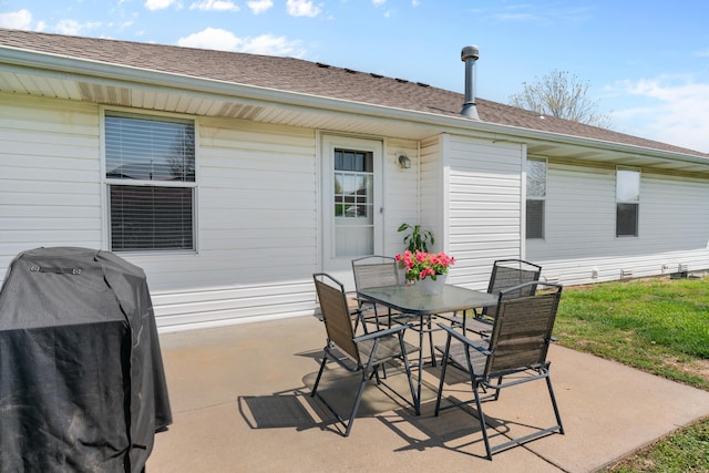 704 E Waterford Blvd, Ozark, MO 65721 - view of patio featuring outdoor dining area and grilling area
