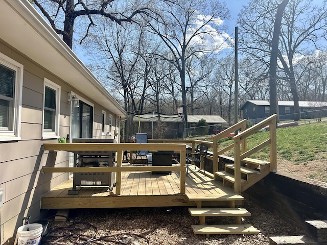 85 Peggy Ave, Mammoth Spring, AR 72554 - view of wooden terrace