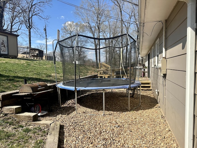 85 Peggy Ave, Mammoth Spring, AR 72554 - view of green lawn with a trampoline