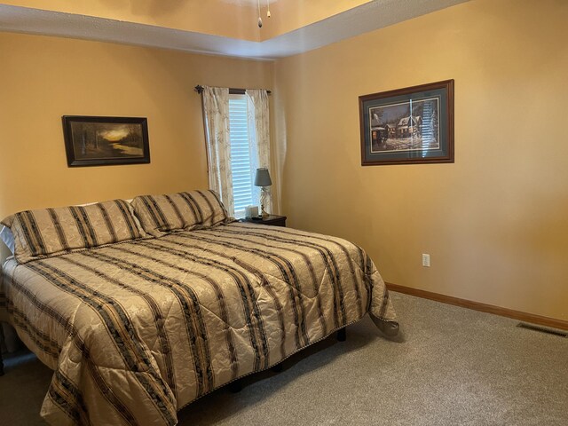 1605 S Meadow Ln, Bolivar, MO 65613 - bedroom featuring visible vents, baseboards, and carpet