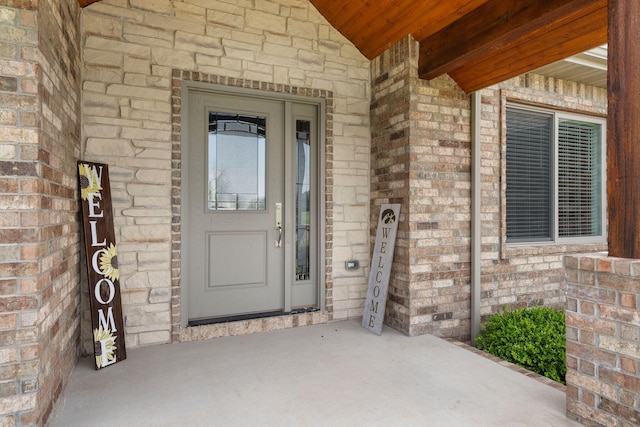 1758 W Big Meadows Ln, Nixa, MO 65714 - property entrance with brick siding