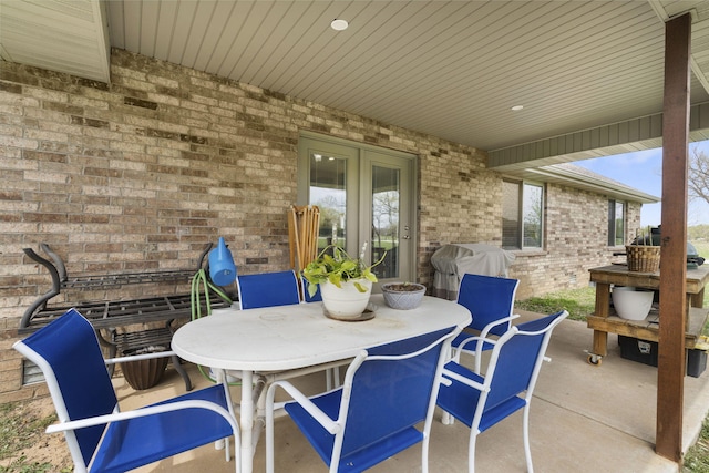 1758 W Big Meadows Ln, Nixa, MO 65714 - view of patio featuring grilling area and outdoor dining space