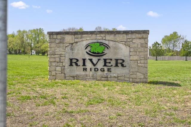 1758 W Big Meadows Ln, Nixa, MO 65714 - community / neighborhood sign with a yard and fence