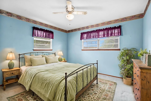 3144 N Pierce Ave, Springfield, MO 65803 - bedroom featuring carpet and a ceiling fan