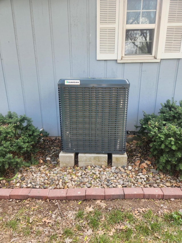exterior details with central AC unit