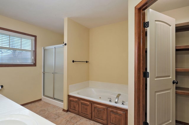 3684 Bridgewood Ave N, Springfield, MO 65803 - full bathroom with a whirlpool tub and a stall shower
