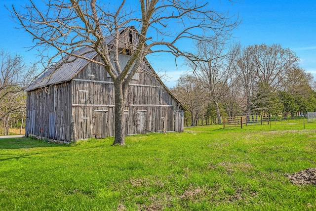 view of barn