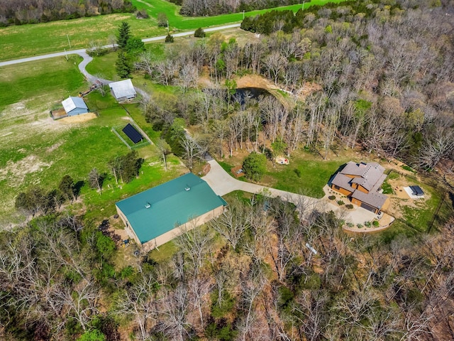 view from above of property