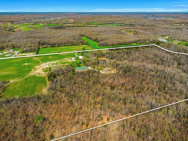 aerial view of property's location featuring property parcel outlined
