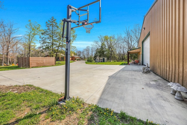 view of sport court