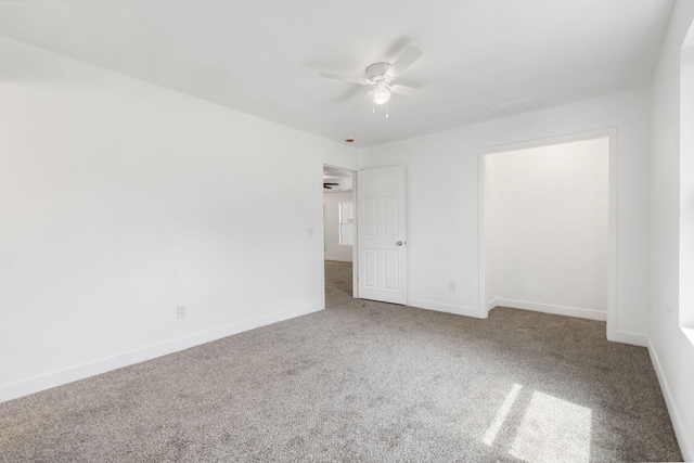 341 N Golden Ave, Springfield, MO 65802 - interior space with carpet flooring, baseboards, and a ceiling fan