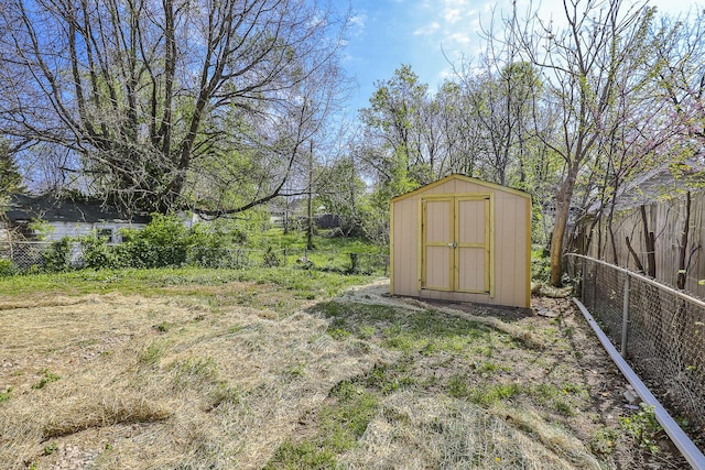 2120 N Broadway Ave, Springfield, MO 65803 - view of shed featuring a fenced backyard