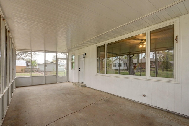 704 King St, Mount Vernon, MO 65712 - unfurnished sunroom with a ceiling fan