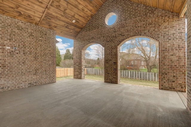 view of patio / terrace featuring a fenced backyard