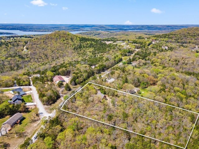 aerial view with a view of trees