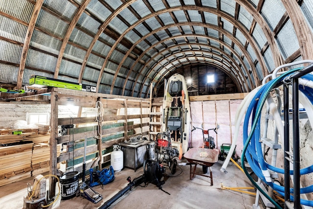 view of storage area