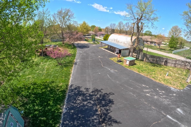 view of road