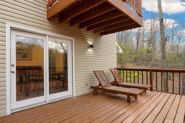 view of deck