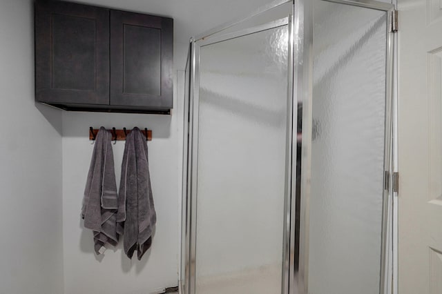full bathroom with a shower stall