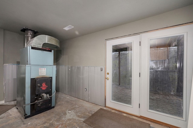 interior space featuring visible vents