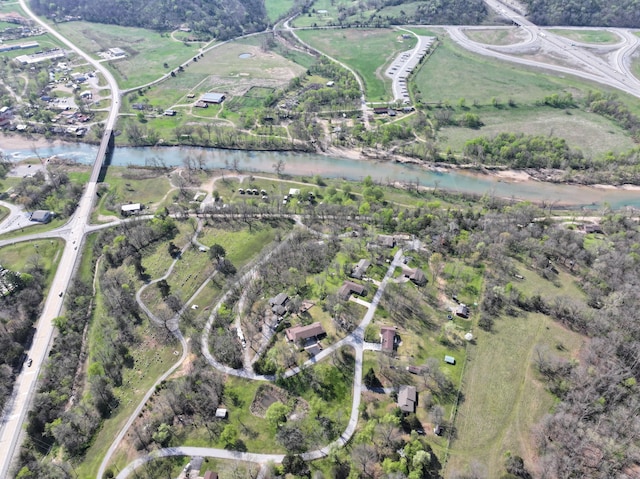 101 Poindexter Dr, Pineville, MO 64856 - drone / aerial view featuring a rural view and a water view