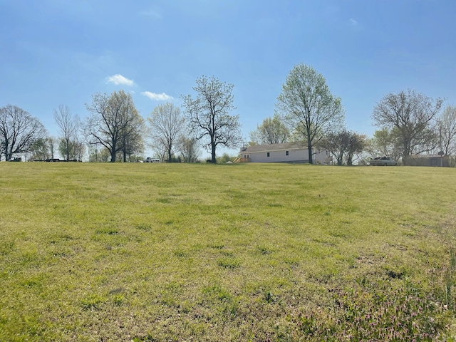 view of yard featuring a rural view