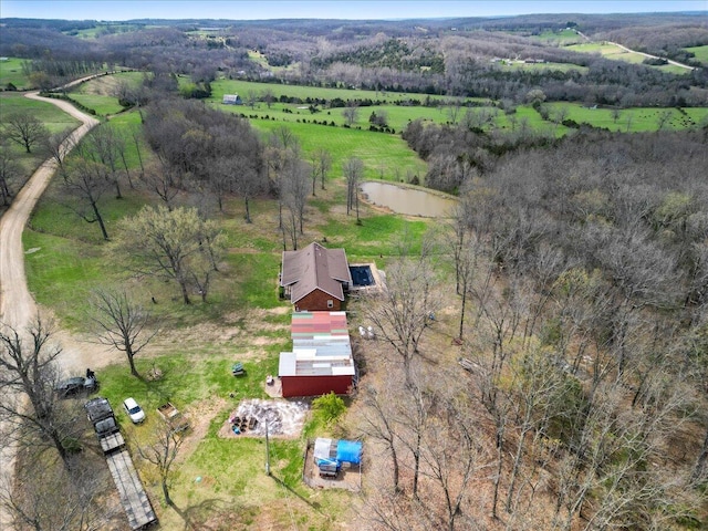 7745 Murr Rd, Graff, MO 65660 - aerial view with a rural view