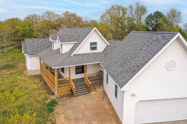 344 Zinnia Ln, Kirbyville, MO 65679 - view of front of property featuring a porch and a shingled roof