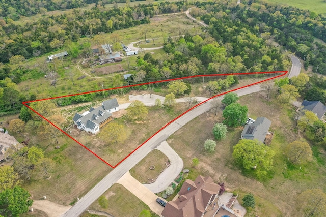 344 Zinnia Ln, Kirbyville, MO 65679 - aerial view of property's location featuring property boundaries highlighted
