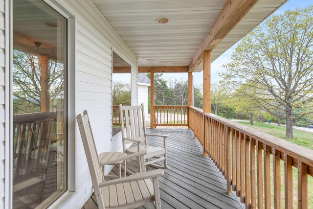344 Zinnia Ln, Kirbyville, MO 65679 - view of wooden terrace