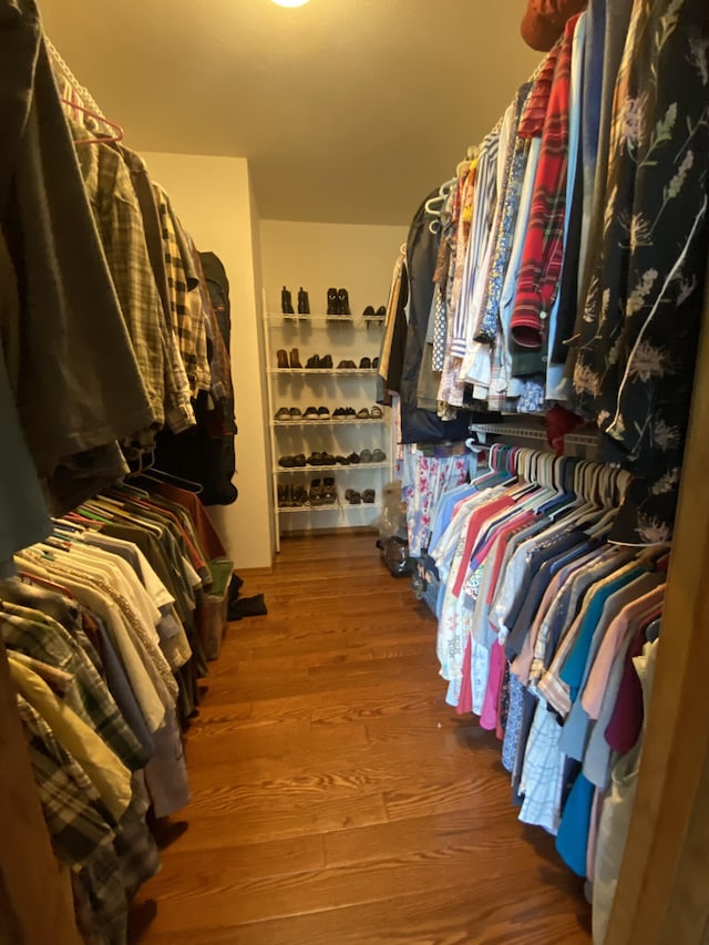 6475 S Farm Rd Unit 193, Rogersville, MO 65742 - spacious closet with wood finished floors