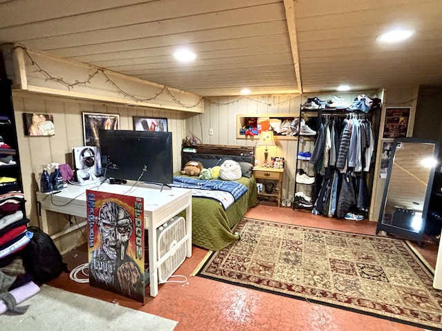 535 E Normal St, Springfield, MO 65807 - bedroom with recessed lighting and wood ceiling
