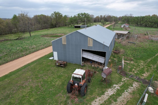 8100 Creek Rd, Hartville, MO 65667 - bird's eye view featuring a view of trees
