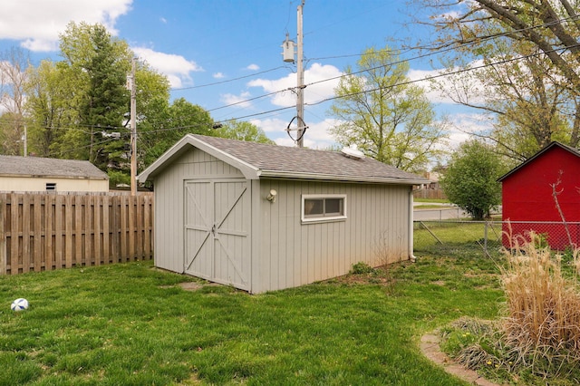 4542 S Holiday Ave, Springfield, MO 65810 - view of shed with a fenced backyard