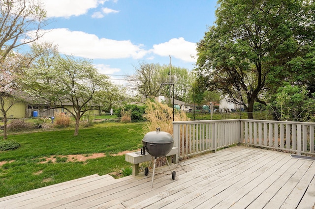 4542 S Holiday Ave, Springfield, MO 65810 - deck with a yard and area for grilling