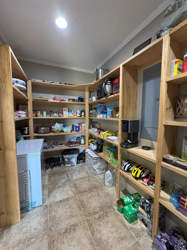 view of storage area