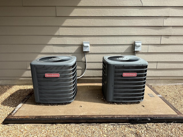 details with central AC unit
