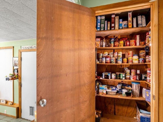 view of storage area