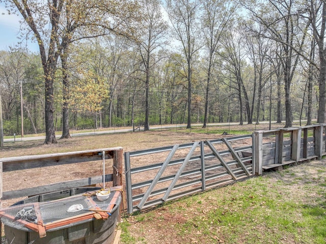 view of yard with a gate and fence