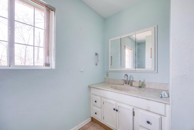 bathroom featuring vanity