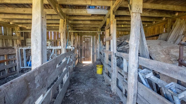 view of horse barn