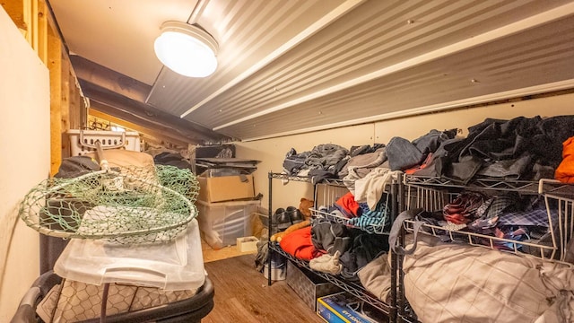 view of storage area