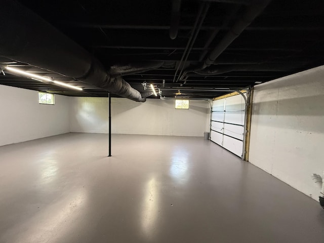 view of basement