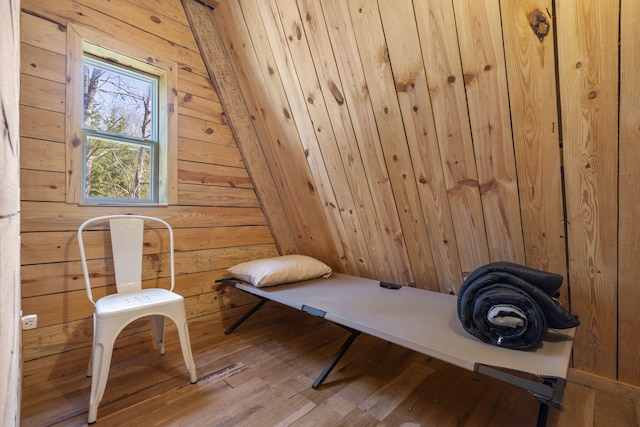 118 Bethel Rd, Long Lane, MO 65590 - living area with wood finished floors and wood walls